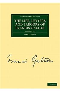 The Life, Letters and Labours of Francis Galton 3 Volume Set in 4 Pieces