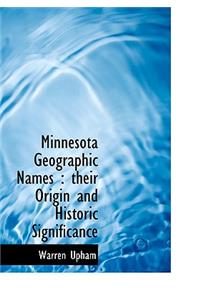 Minnesota Geographic Names