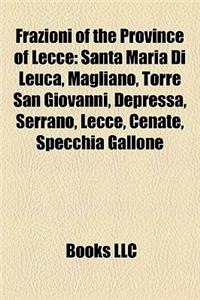 Frazioni of the Province of Lecce