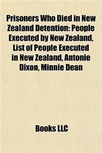 Prisoners Who Died in New Zealand Detention