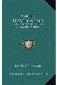 Abrege D'Astronomie