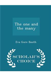 The One and the Many - Scholar's Choice Edition