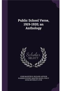Public School Verse, 1919-1920; An Anthology