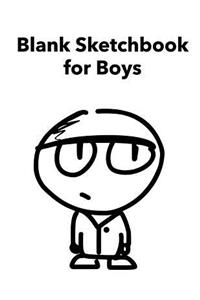 Blank Sketchbook for Boys