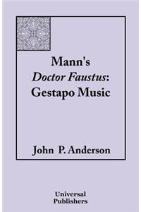 Mann's Doctor Faustus