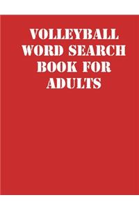 Volleyball Word Search Book For Adults