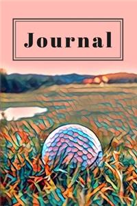 Pink Pastel Golfer's Gift Journal for Daily Thoughts Notebook Cute Diary for Outdoor People