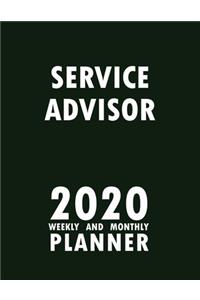 Service Advisor 2020 Weekly and Monthly Planner