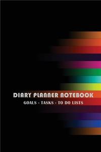 Diary Planner Notebook Goals - Tasks - To Do List