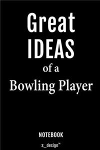 Notebook for Bowling Players / Bowling Player