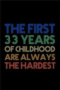 The First 33 Years Of Childhood Are Always The Hardest