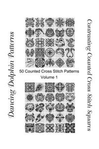Contrasting Counted Cross Stitch Squares
