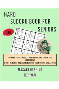Hard Sudoku Book For Seniors # 20