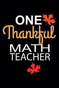 One Thankful Math Teacher