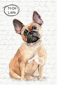 To Do Lists Notebook, Cute French Bulldog