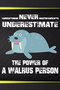Never Underestimate The Power Of A Walrus Person