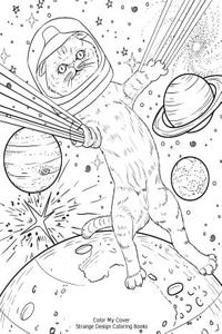 Color My Cover (Cosmic Kitty) College Ruled Notebook