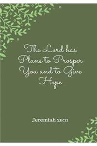 The Lord Has Plans to Prosper You and Give You Hope