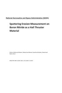 Sputtering Erosion Measurement on Boron Nitride as a Hall Thruster Material