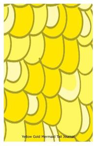 Yellow Gold Mermaid Tail Journal