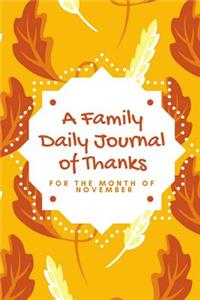 A Family Daily Journal of Thanks
