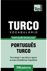 Vocabulário Português Brasileiro-Turco - 7000 palavras