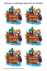 Vacation Bible School (Vbs) 2021 Discovery on Adventure Island Iron-On Transfers (Pkg of 12)