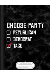 Taco Party Composition Notebook