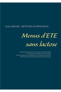 Menus d'été sans lactose