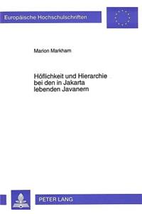 Hoeflichkeit und Hierarchie bei den in Jakarta lebenden Javanern