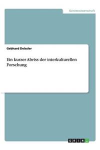Ein kurzer Abriss der interkulturellen Forschung
