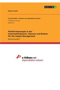 Plattformkonzepte in der Automobilindustrie. Chancen und Risiken für das Supply Management