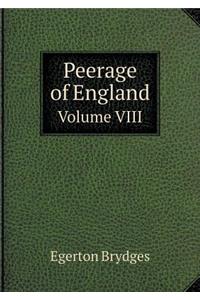 Peerage of England Volume VIII