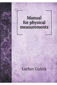 Manual for Physical Measurements