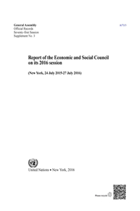 Report of the Economic and Social Council on Its 2016 Session