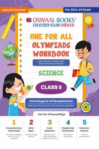 Oswaal One For All Olympiad Workbook Class 5 Science for 2024-25 Exam