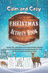 Calm and Cozy Christmas Activity book