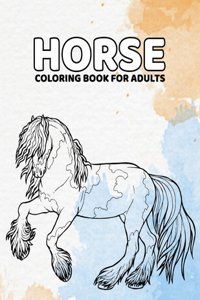 Horse Coloring Book For Adults