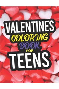 Valentines Coloring Book For Teens