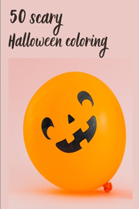 50 scary halloween coloring