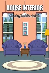 House Interior Coloring Book For Adults