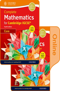 Complete Mathematics for Cambridge Igcserg Print & Online Student Book (Core)