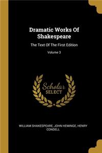 Dramatic Works Of Shakespeare