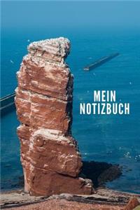 Mein Notizbuch: Ein cooles Notizheft mit dem Motiv lange Anna auf Helgoland (ca. DIN A5), kariert.