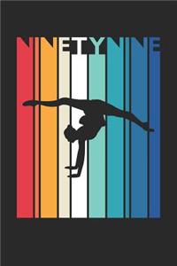 Gymnastics Notebook for 99 Year Old Women and Men - Vintage Gymnastics Journal - 99th Birthday Gift for Gymnast Diary
