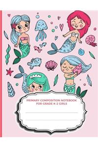 Primary Composition Notebook For Grade K-2 Girls