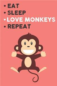 Eat Sleep Love Monkeys Repeat