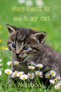 Happiness is Me & My Cat Notebook