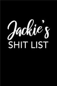 Jackie's Shit List