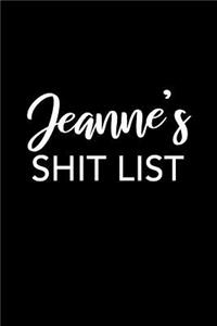 Jeanne's Shit List